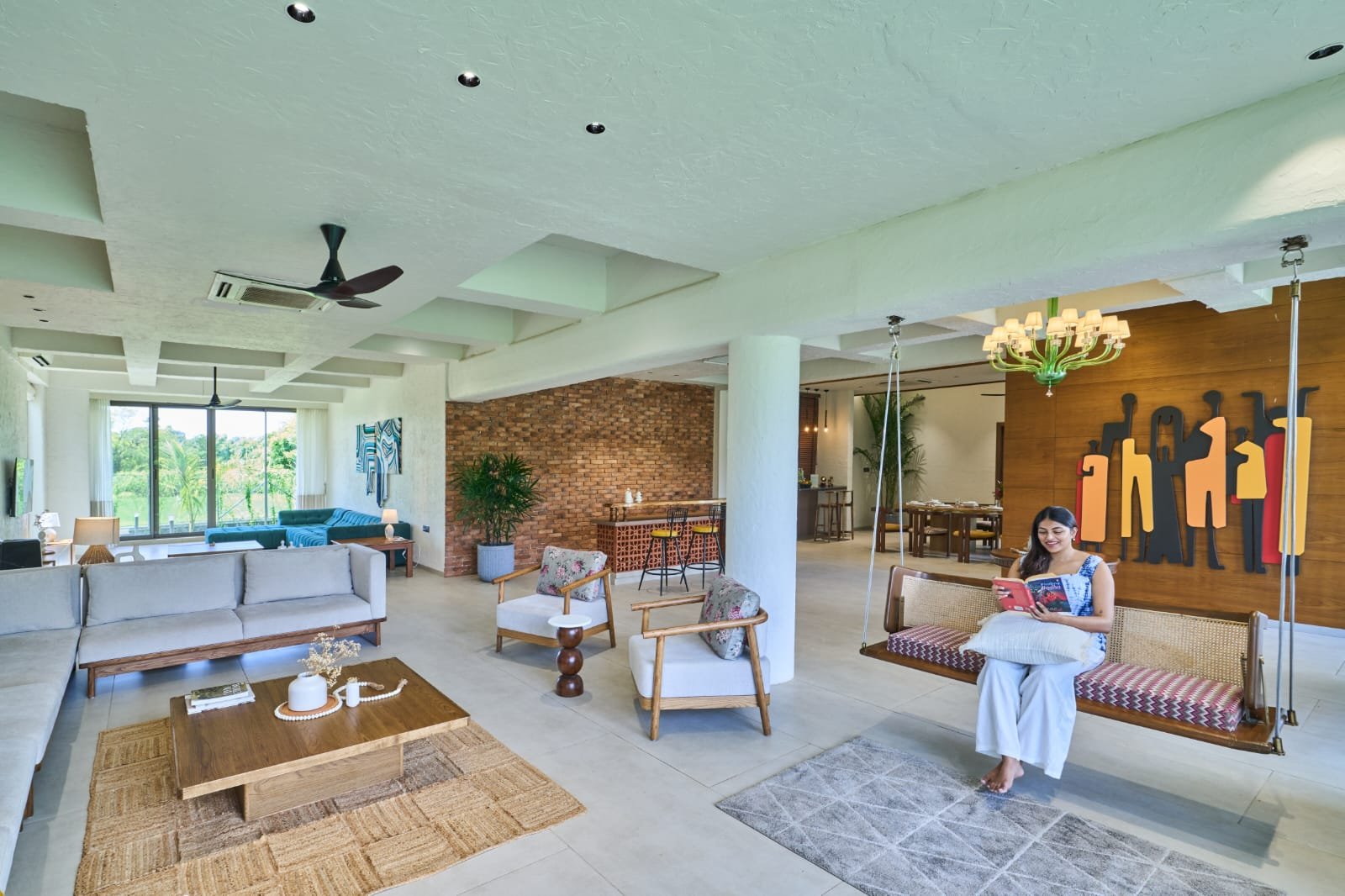 Private pool and outdoor living at Elysian Retreat